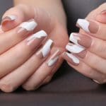 Faux Ongles Blanc et Marron | OnglesOnline