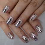 Faux Ongles Argenté | OnglesOnline